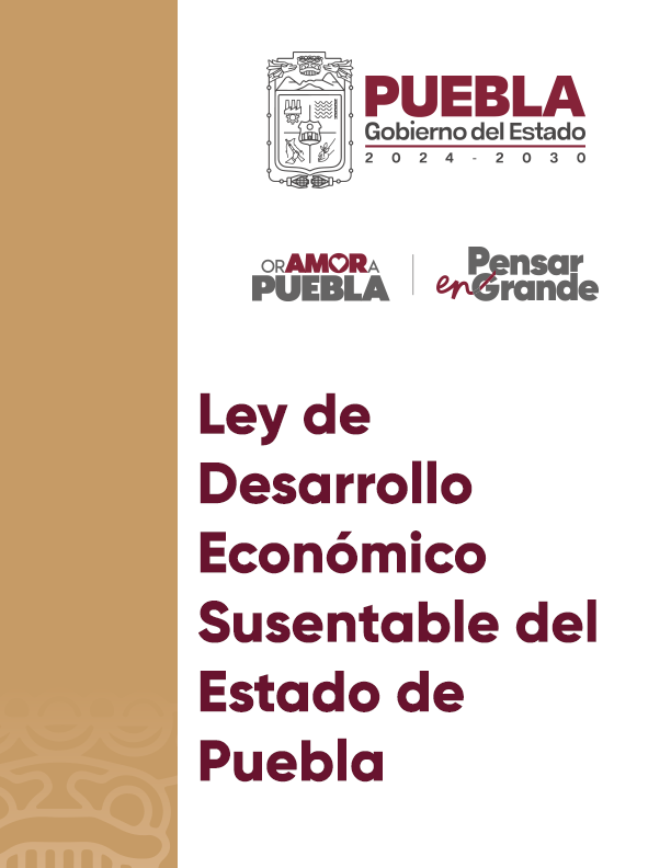 Portada de Documento Ley de Desarrollo Económico Sustentable del Estado de Puebla
