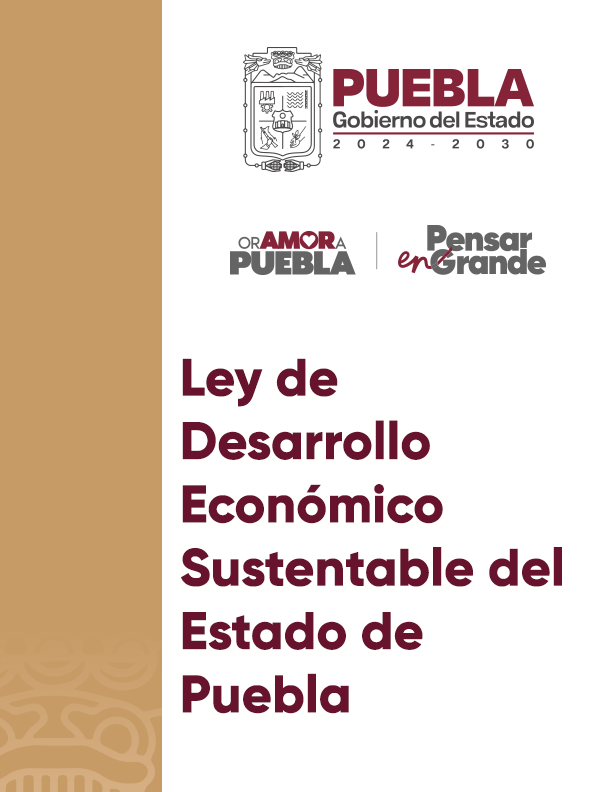 Portada de Documento Ley de Desarrollo Económico Sustentable del Estado de Puebla